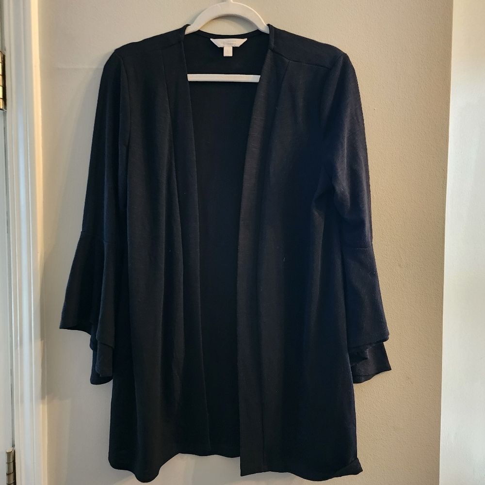 LC Lauren Conrad Black BELL SLEEVE Cardigan